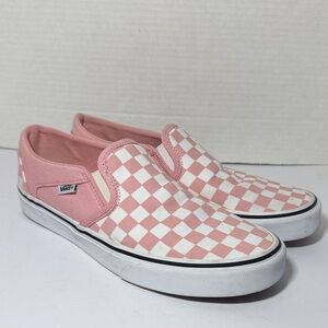 Vans Women's Light Pink Sneakers Size 9